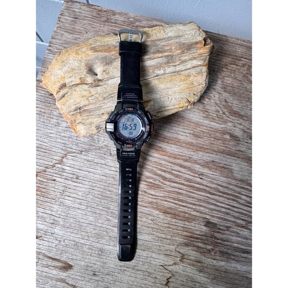 Casio Other - Casio Pro Trek Watch Mens Large PRG-270 Tough Solar Triple Sensor Altimeter Comp